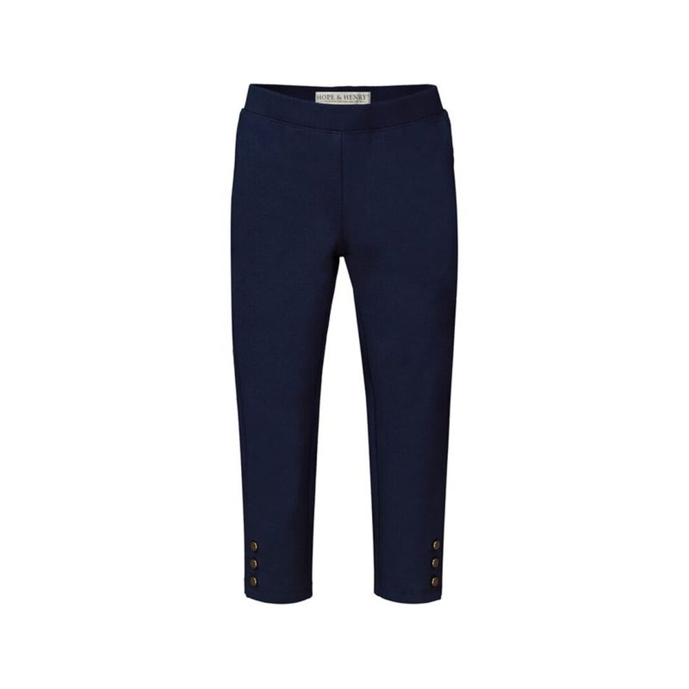 Hope & Henry Girls Button Cuff Ponte Pant